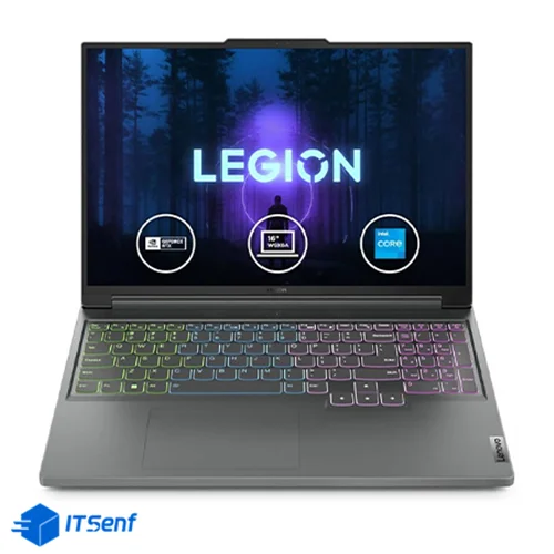 لپ تاپ 16 اینچی لنوو مدل Legion5 Slim/i7-13700H/64GB/1TB SSD/8GB-RTX4060/Grey کاستوم شده - Legion Slim 5 16IRH8