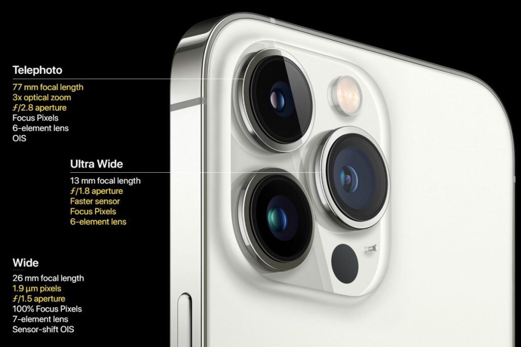 تصویر دوربین های موبایل آیفون 13 پرومکس اپل