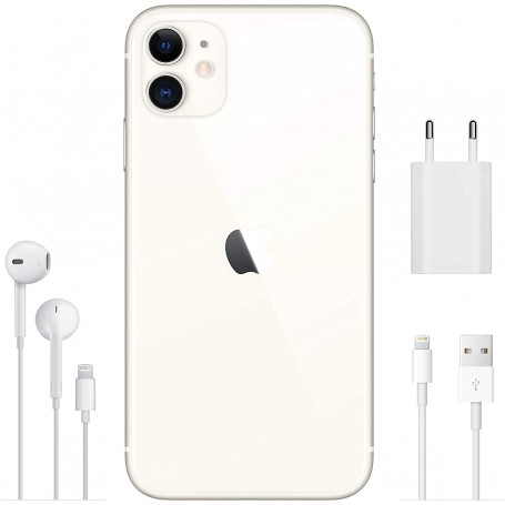 تصویر گوشی Apple iPhone 11 با لوازم جانبی